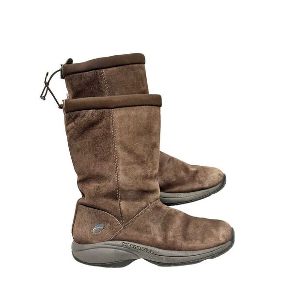 Merrell Primo Chill Masiff Boots Chocolate Suede Leather Winter‎ Boots Brown 7.5 - Picture 1 of 16